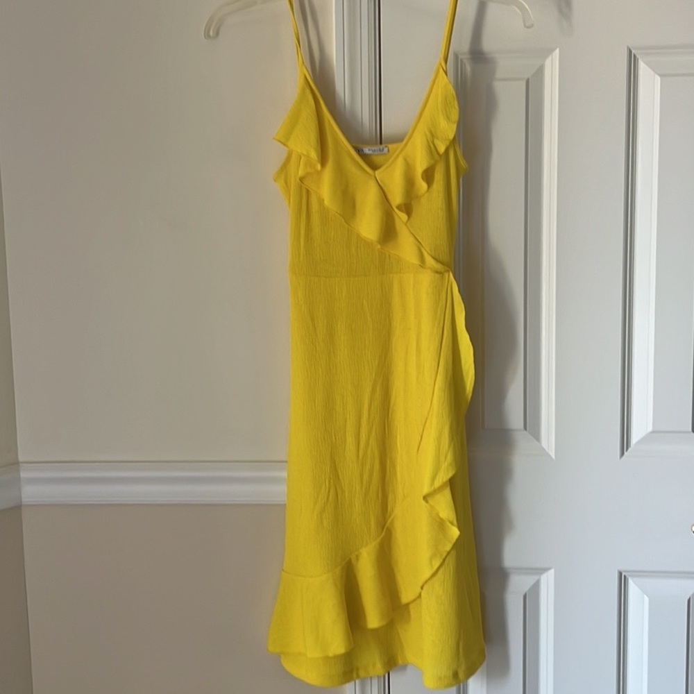 Zara Yellow Beach Cover-Up